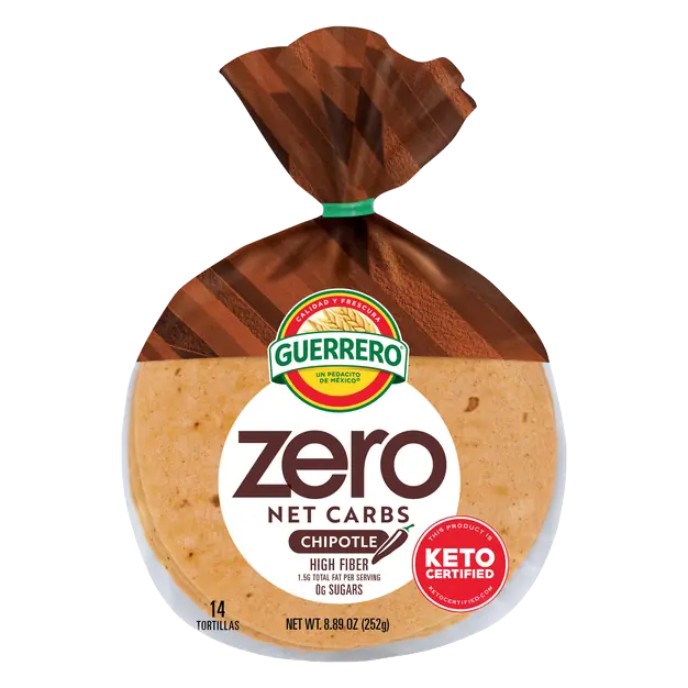 Zero Keto High Fiber Chipotle Flour Tortillas 4.5 Inch - 14 ct