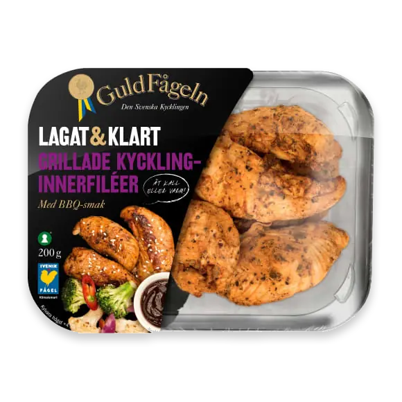 Kycklinginnerf Grillad Bbq Smak Sverige