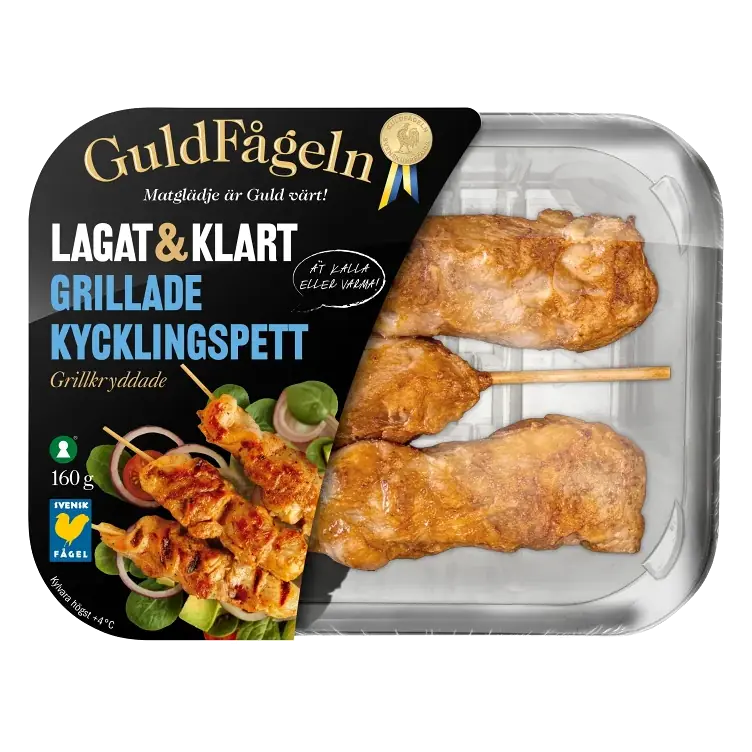 Kycklingspett Färska Grillkryddade 160g