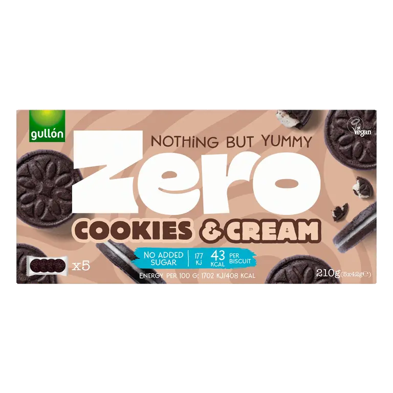 Gullón Zero Cookies & Cream 5 x 42g (210g)