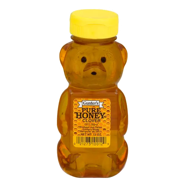 100% Natural Pure Clover Honey Bear