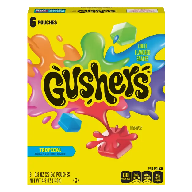 Fruit Flavored Snacks Tropical - 6 ct