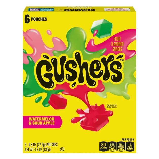 Watermelon & Sour Apple Fruit Flavored Snacks - 6 ct