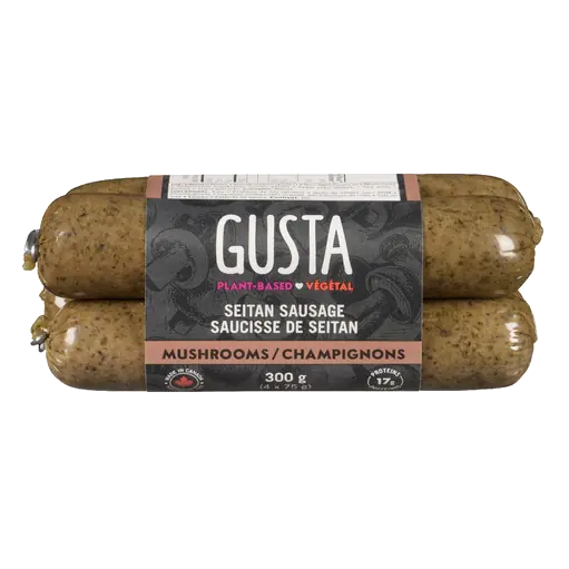 Plant-Based Seitan Sausage Mushrooms 4 x 75 g