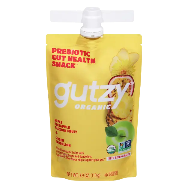 Organic Apple Pineapple & Passion Fruit Gut Health Snack Squeeze