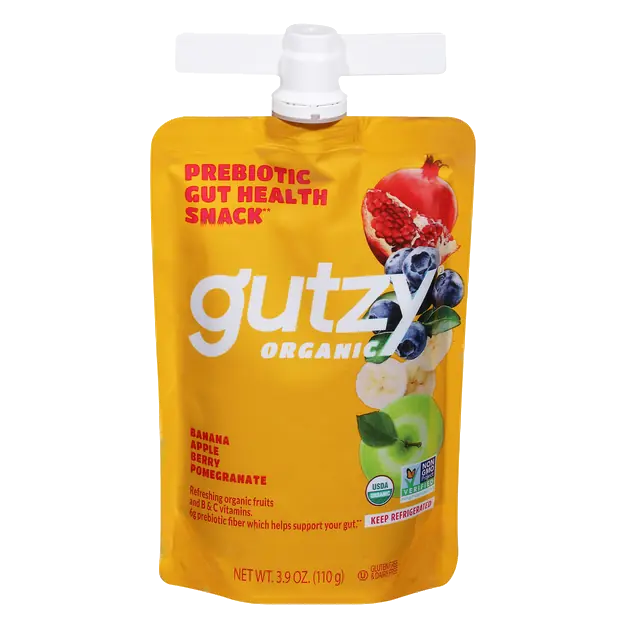 Organic Banana Apple Berry & Pomegranate Gut Health Snack Squeeze