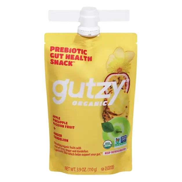 Prebiotic Gut Health Snack, Apple Pineapple Passion Fruit + Ginger Dandelion