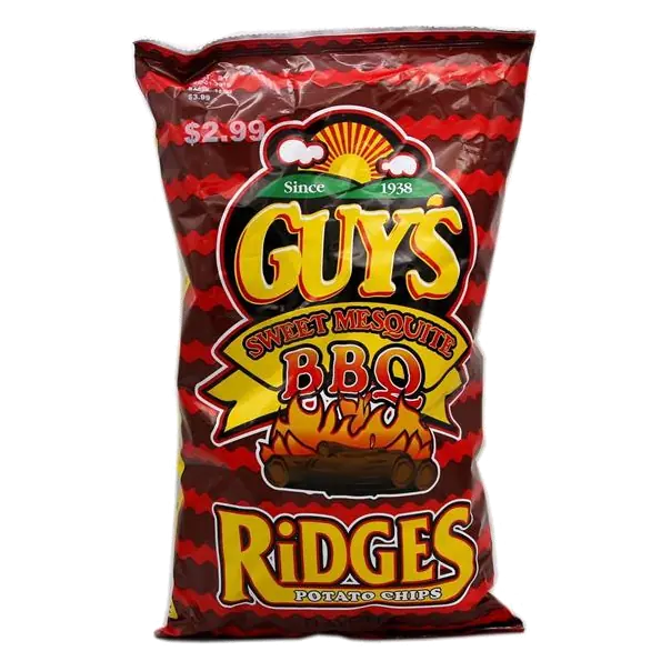 Guys Sweet Mesquite BBQ Ridges Potato Chips