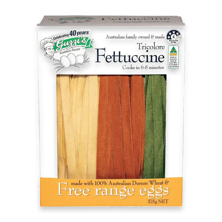 Tricolore Fettucine Pasta