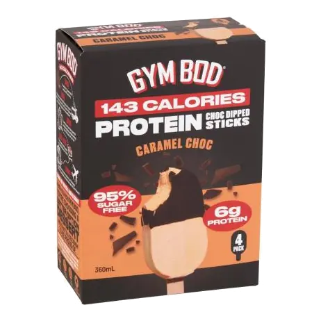 Caramel Protein Choc Dipped Sticks 4 Pack