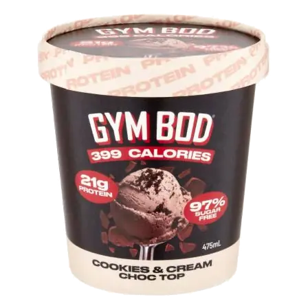 Cookies & Cream Choc Top Protein Ice Cream