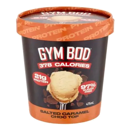 Salted Caramel Choc Top Protein Ice Cream