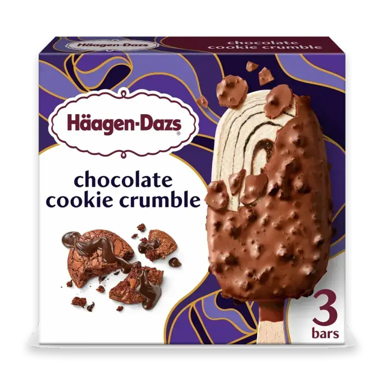Chocolate Cookie Crumble Ice Cream Bars, 3 Count