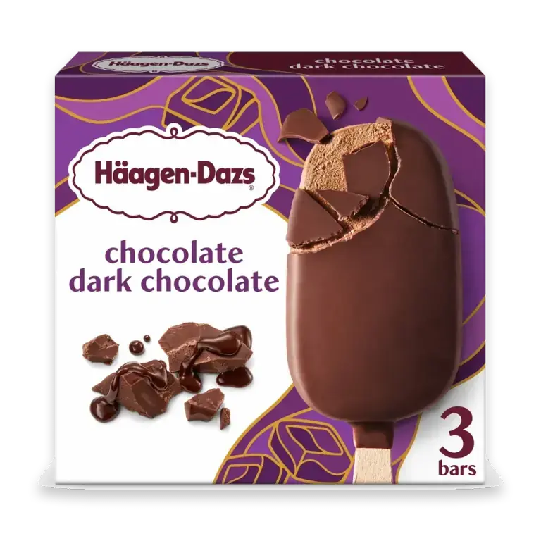 Chocolate Dark Chocolate Ice Cream Bars, 3 Count