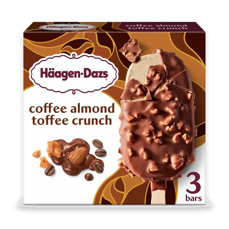 Coffee Almond Toffee Crunch Ice Cream Bars, 3 Count