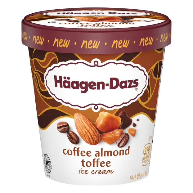 Coffee Almond Toffee Ice Cream