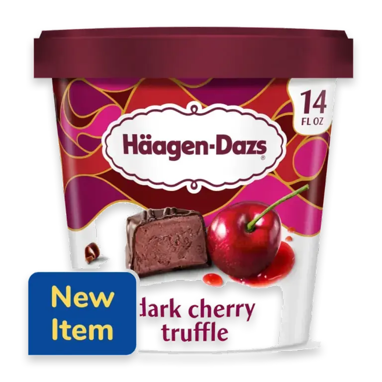 Dark Cherry Truffle Ice Cream, 14 Fl Oz
