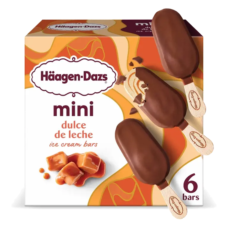Haagen-Dazs Dulce de Leche Frozen Dessert Bars, 7.02lbs/6ct