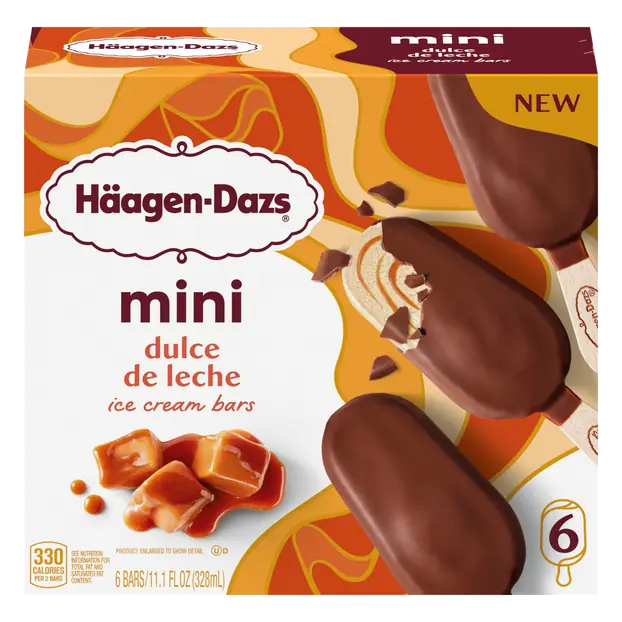 Dulce de Leche Mini Ice Cream Bars - 6 ct