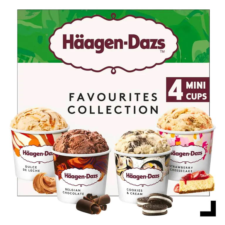 Favourites Collection Ice Cream Minicups 4x95ml
