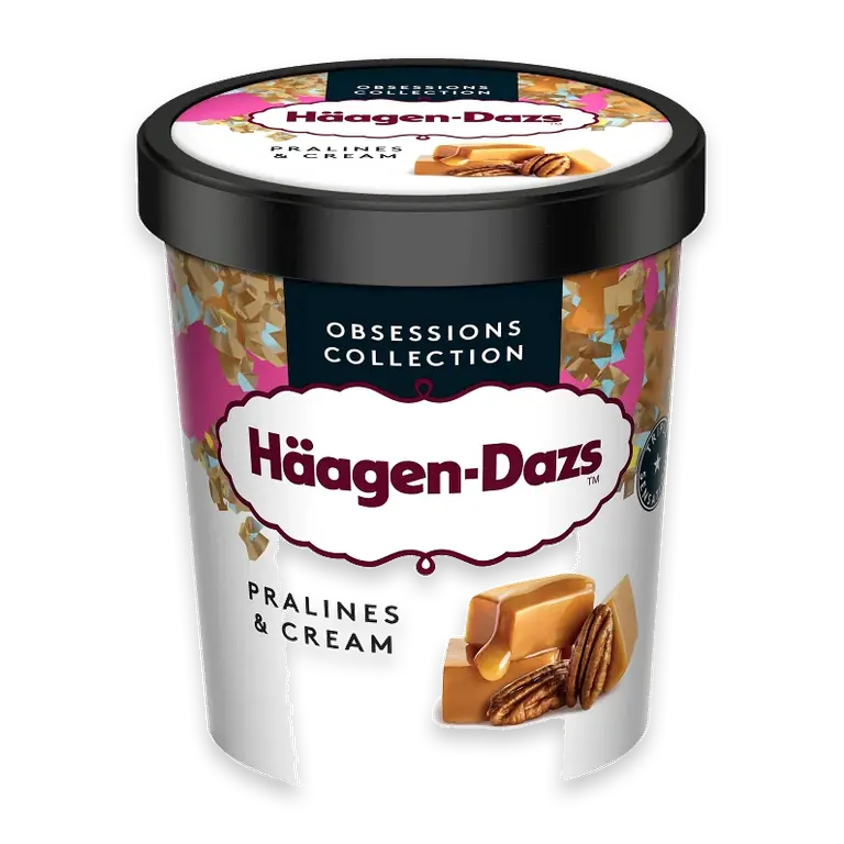 Glass Pralines & Cream 460ml Häagen Dazs