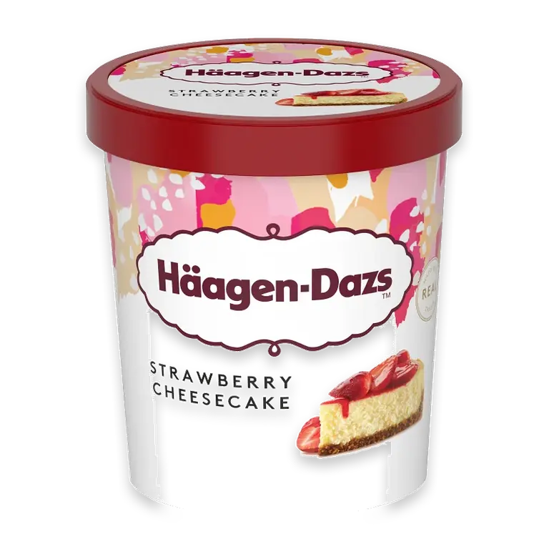 Glass Strawberry cheesecake 460ml Häagen Dazs