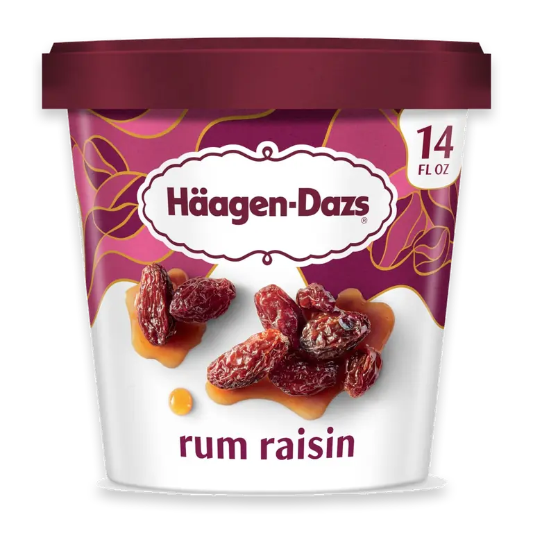 Häagen-Dazs Rum Raisin Ice Cream, 14 Oz.