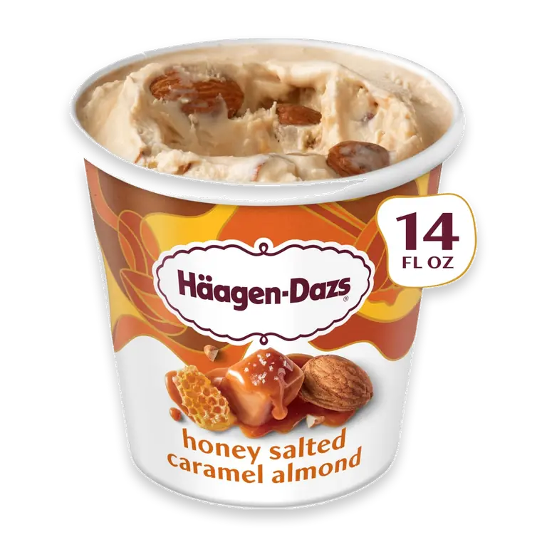 Honey Salted Caramel Almond Ice Cream Pint