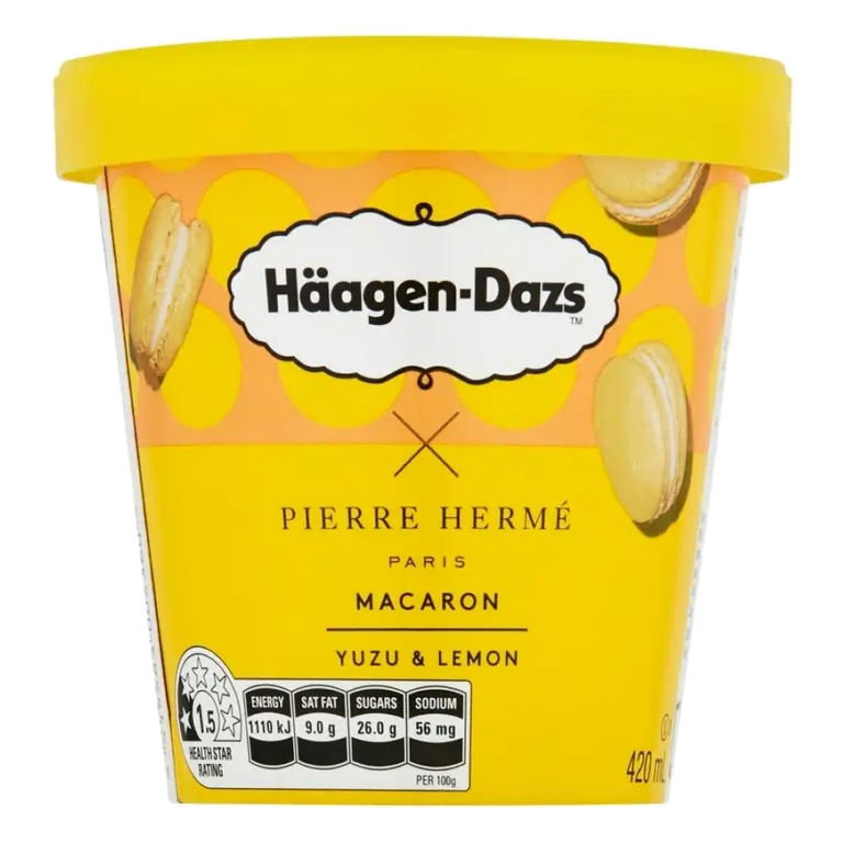 Ice Cream Macaron Yuzu Lemon