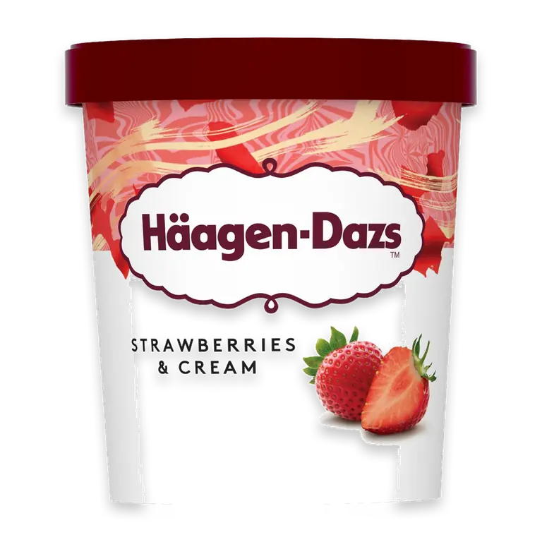 Ice Cream Strawberries & Cream