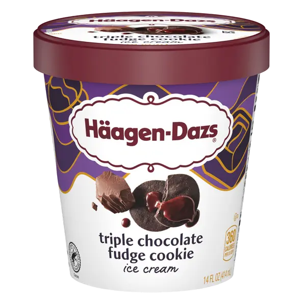 Ice Cream, Triple Chocolate Fudge Cookie
