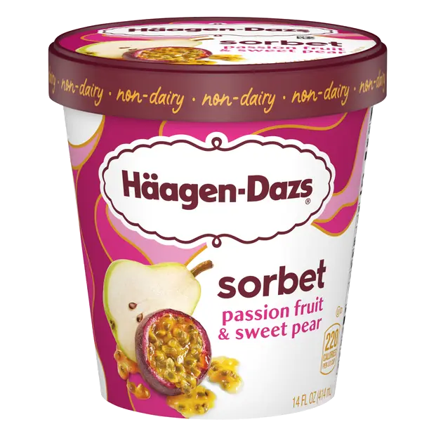 Non-Dairy Passion Fruit & Sweet Pear Sorbet