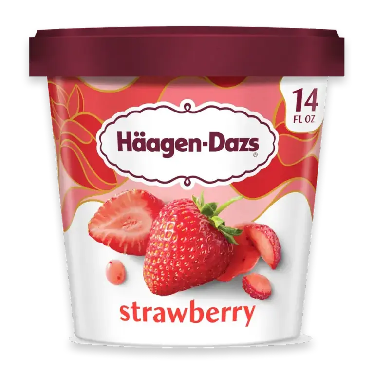 Strawberry Ice Cream, 14 Oz.
