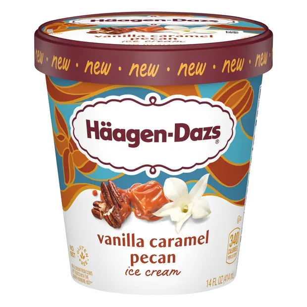 Vanilla Caramel Pecan Ice Cream