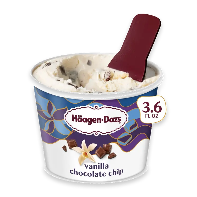 Vanilla Chocolate Chip Ice Cream Cup, 3.6oz