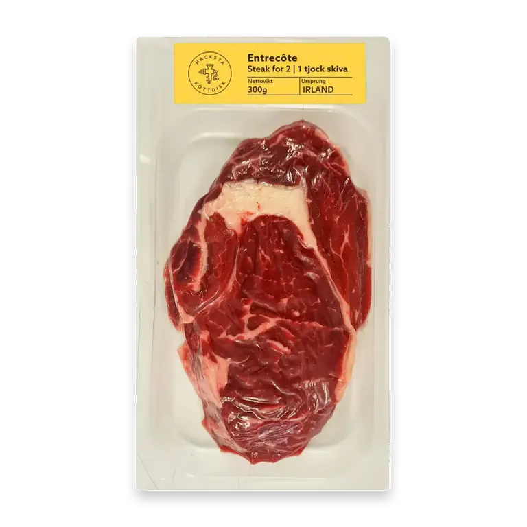 Entrecôte för 2 300g