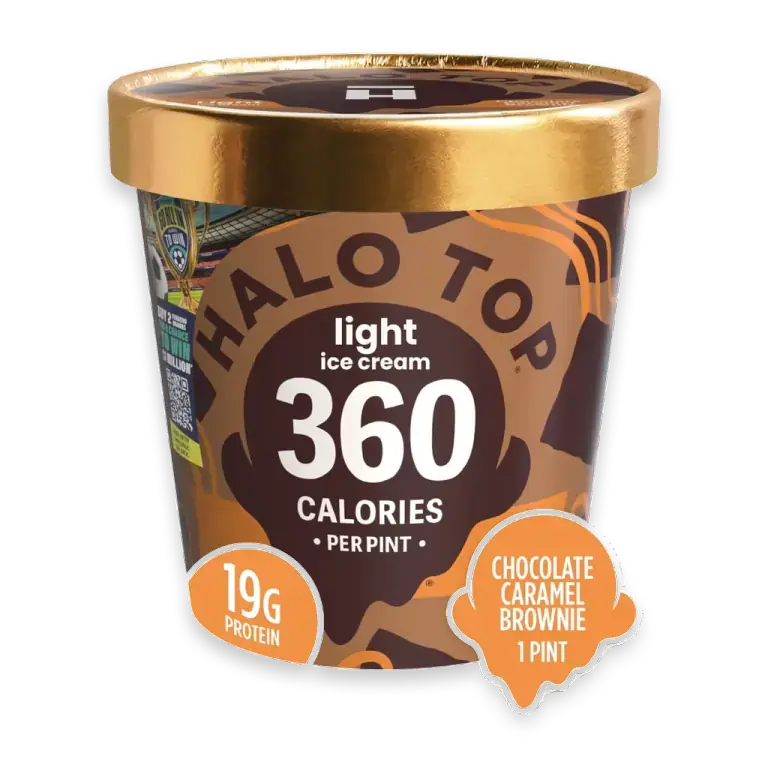 Chocolate Caramel Brownie Light Ice Cream