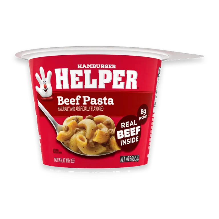 Beef Pasta Microwave Cup