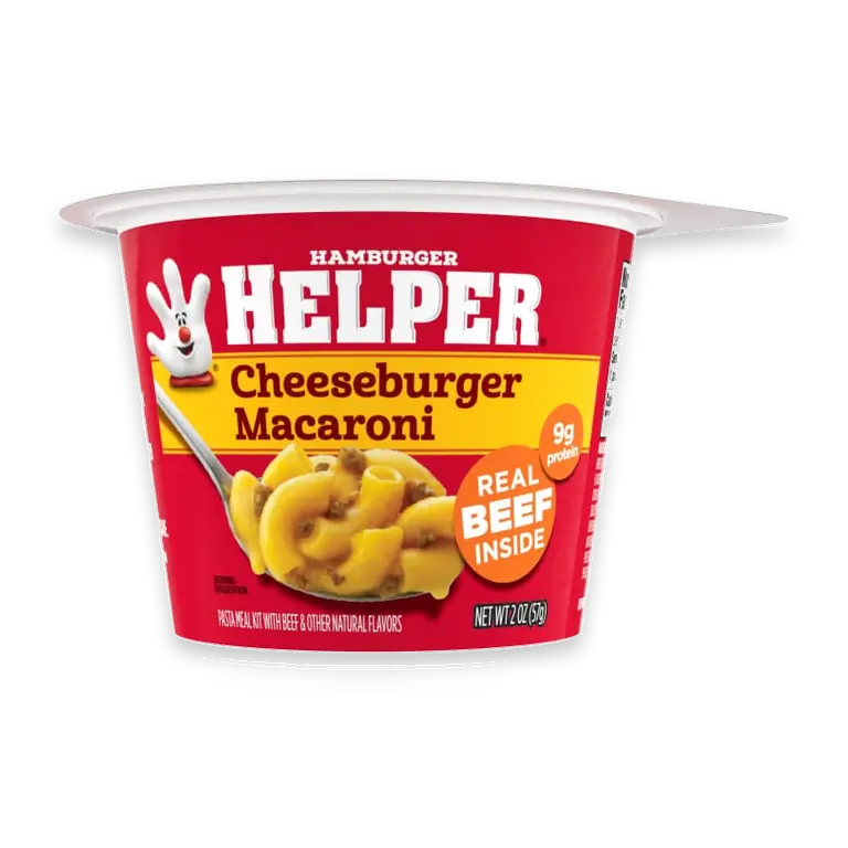 Cheeseburger Macaroni Microwave Cup