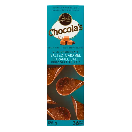 Chocola's Milk Chocolate Crispy Thins Salted Caramel 125 g