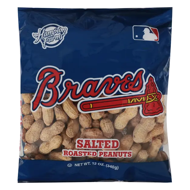 Atlanta Braves Roasted Peanuts Salted
