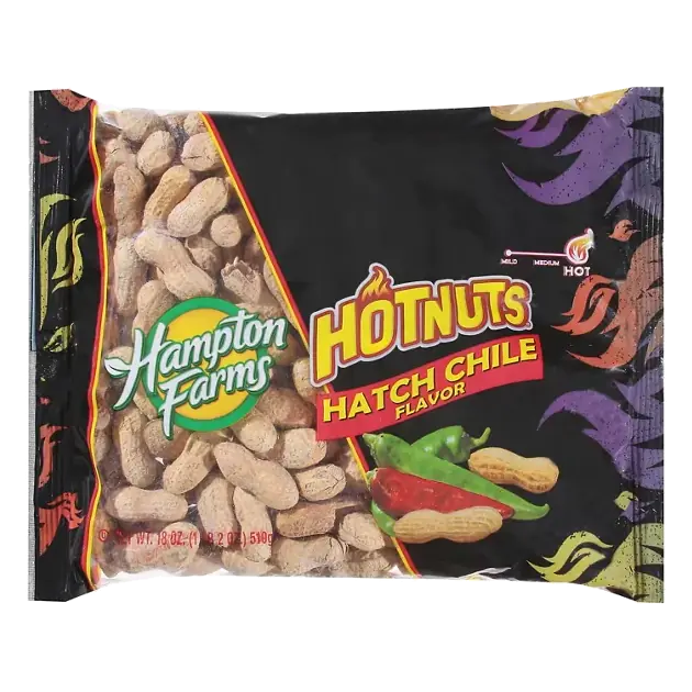 Hot Nuts Peanuts, Hatch Chile Flavor, Hot