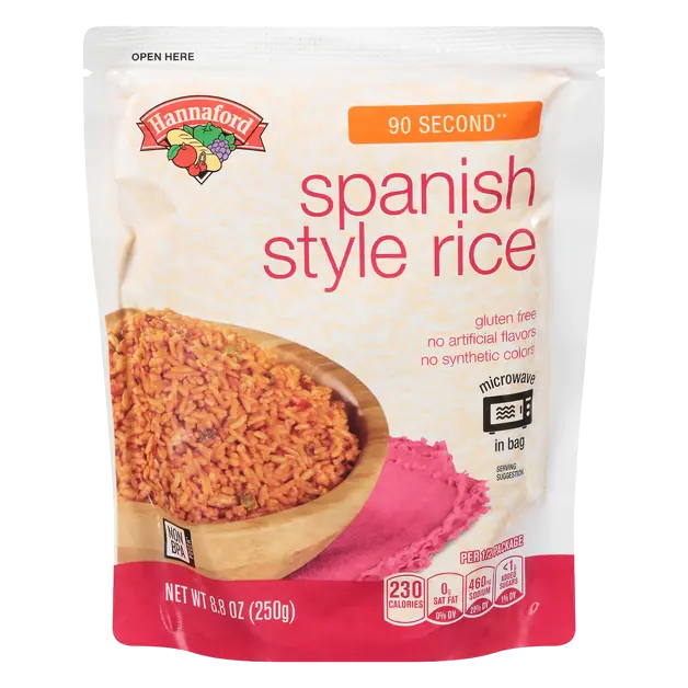 90 Second Microwave Gluten Free Spanish Style Rice Mix