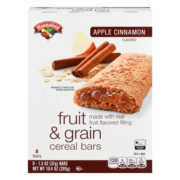 Apple Cinnamon Fruit & Grain Cereal Bars - 8 ct
