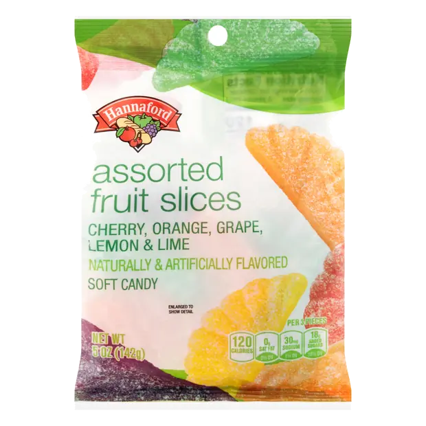 Assorted Fruit Slices Soft Candy
