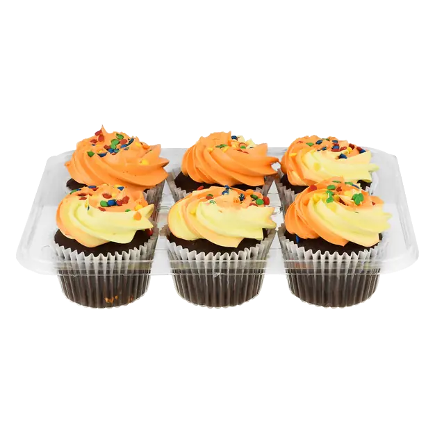 Bakery Chocolate Cupcakes with Vanilla Creme Frosting - 6 ct