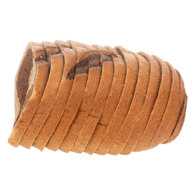 Bakery Half Loaf Sliced Marble Rye Bread