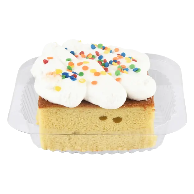 Bakery Party of Two Gold Cake Square with Best Creme Frosting