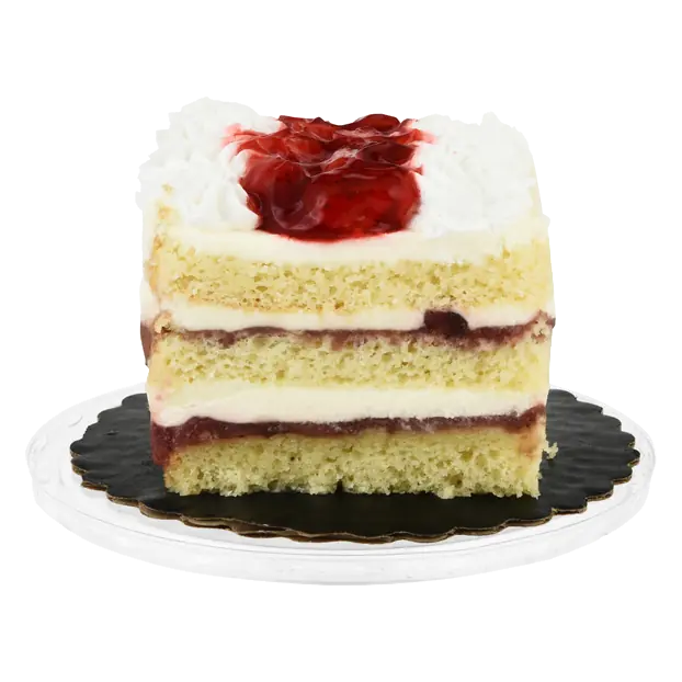 Bakery Strawberry Shortcake Cake Square