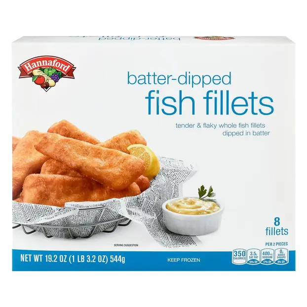 Batter-Dipped Fish Fillets - 8 ct Frozen